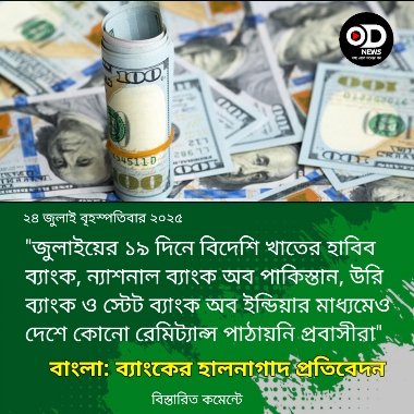 জুলাইয়ের ১৯ দিনে কোনো রেমিট্যান্স আসেনি যে ১০ ব্যাংকে