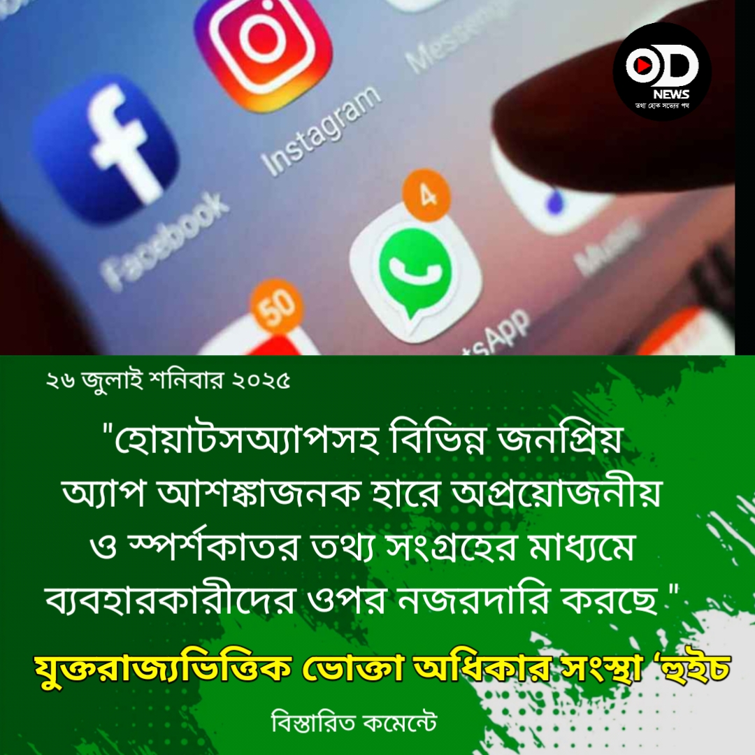  গোপনে ব্যক্তিগত তথ্য সংগ্রহ করছে ফেসবুকসহ বিভিন্ন অ্যাপ 