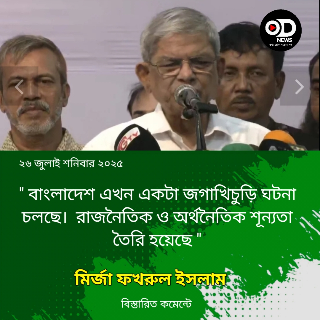 বিদেশ থেকে কয়েক জনকে ভাড়া করে এনে দেশ চালানো যায় না: মির্জা ফখরুল