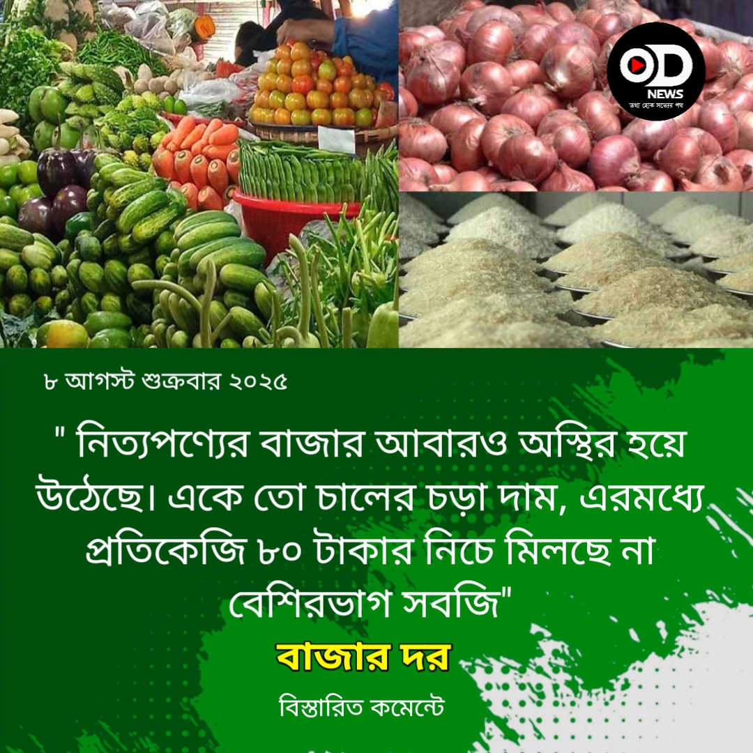 ৮০ টাকার নিচে মিলছে না বেশিরভাগ সবজি, পেঁয়াজ-চালের দাম চড়া