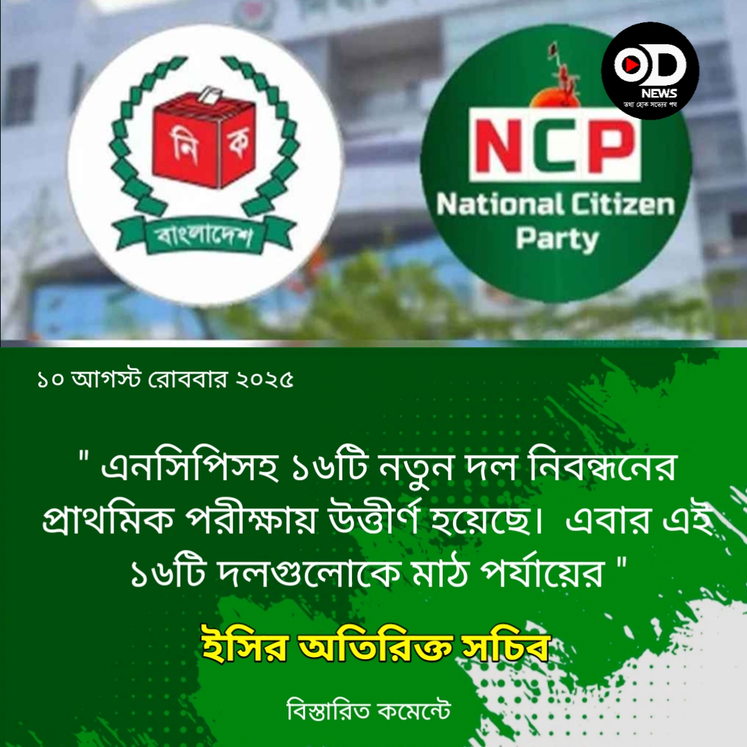 ইসির প্রাথমিক যাচাই-বাছাইয়ে উত্তীর্ণ এনসিপিসহ ১৬টি দল